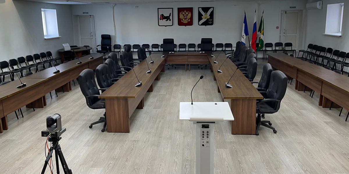 Оборудование конференц-залов "под ключ" оборудованием для аудио и видеоконференций